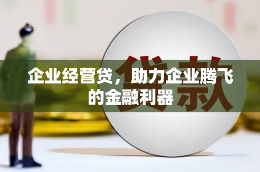 覃塘企业经营贷，助力企业腾飞的金融利器