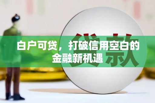 覃塘白户可贷，打破信用空白的金融新机遇