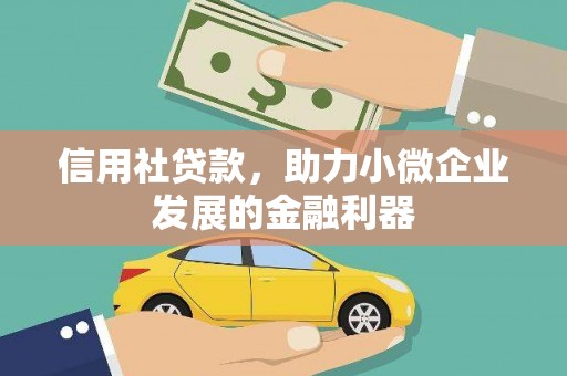 覃塘信用社贷款，助力小微企业发展的金融利器